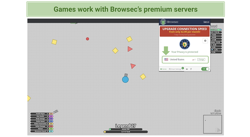 Are Browsec’s Speeds Fast Enough For Gaming? Yes
