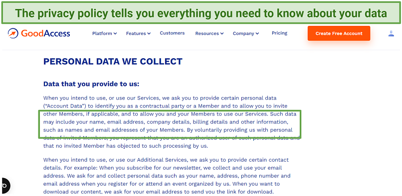 Does GoodAccess Keep Logs? No